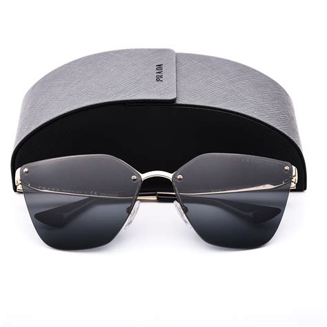 prada spr 68t|PRADA Polarized Cat Eye Sunglasses SPR 68T Black.